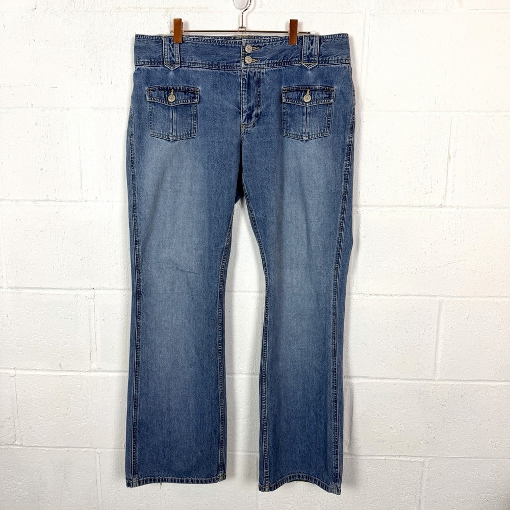 Vintage Old Navy Jeans Y2K (2001) Low‎ Rise Double Button Pockets Retro Indie 14